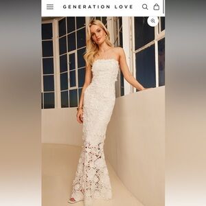MIRELLE 3D LACE DRESS
